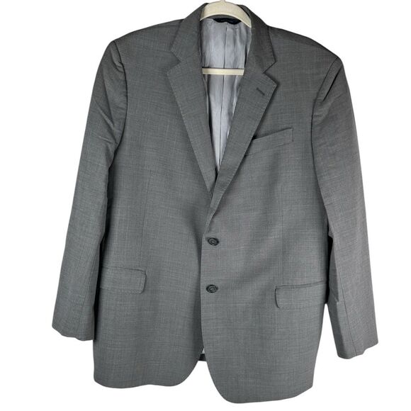Brooks Brothers Gray Explorer Fitzgerald Fit Wool Sport Coat Blazer Men Size 44R